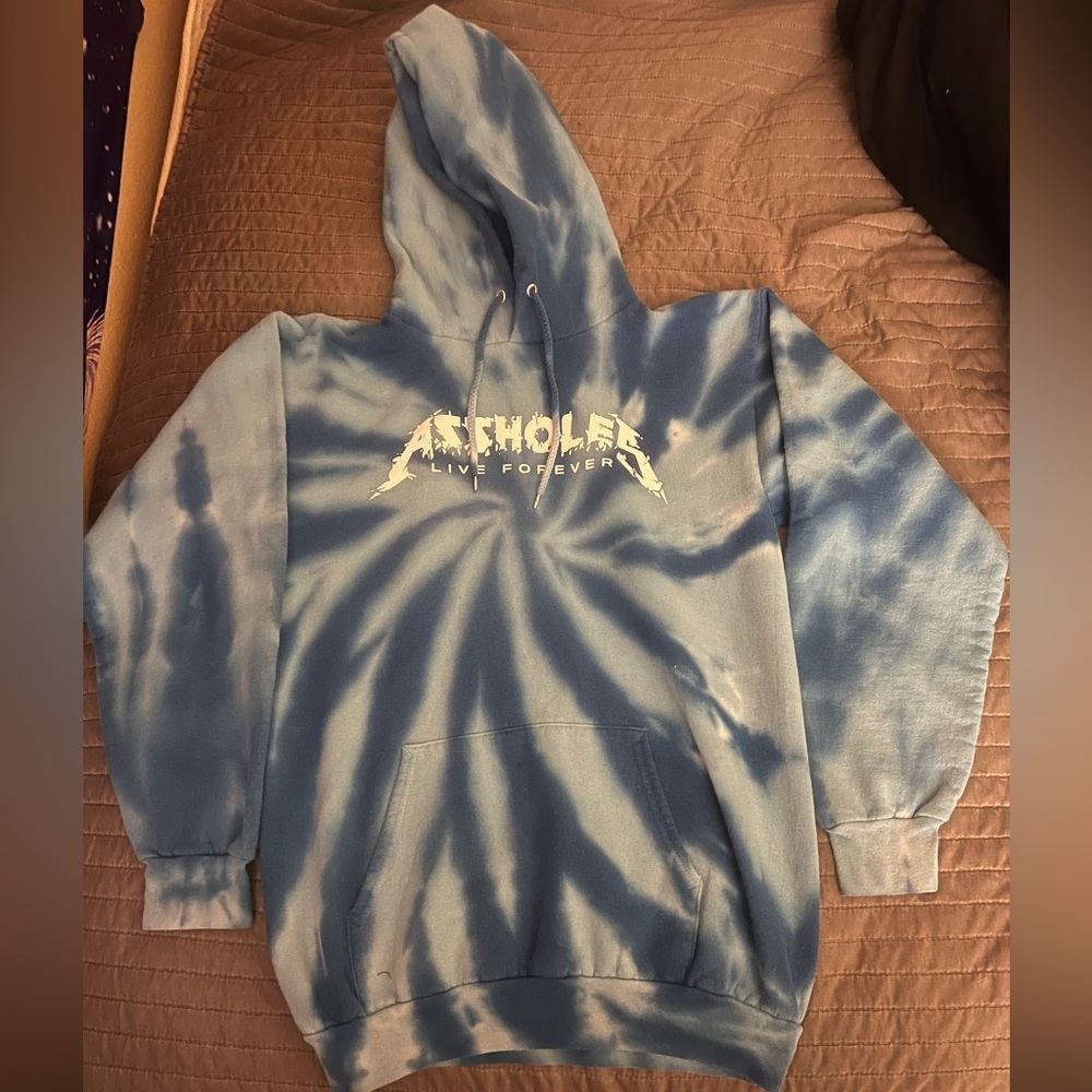 Assholes live forever tie dye hoodie size small
